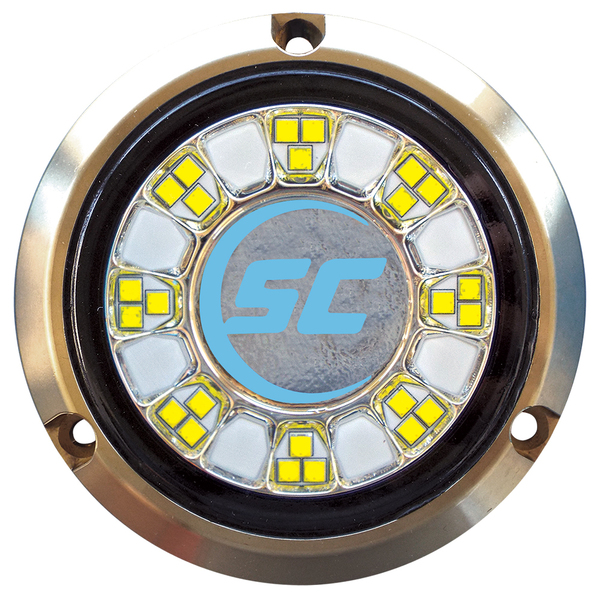 Shadow-Caster Led Lighting SCR-24 Bronze Underwater Light - 24 LEDs - Bimini Blue SCR-24-BB-BZ-10